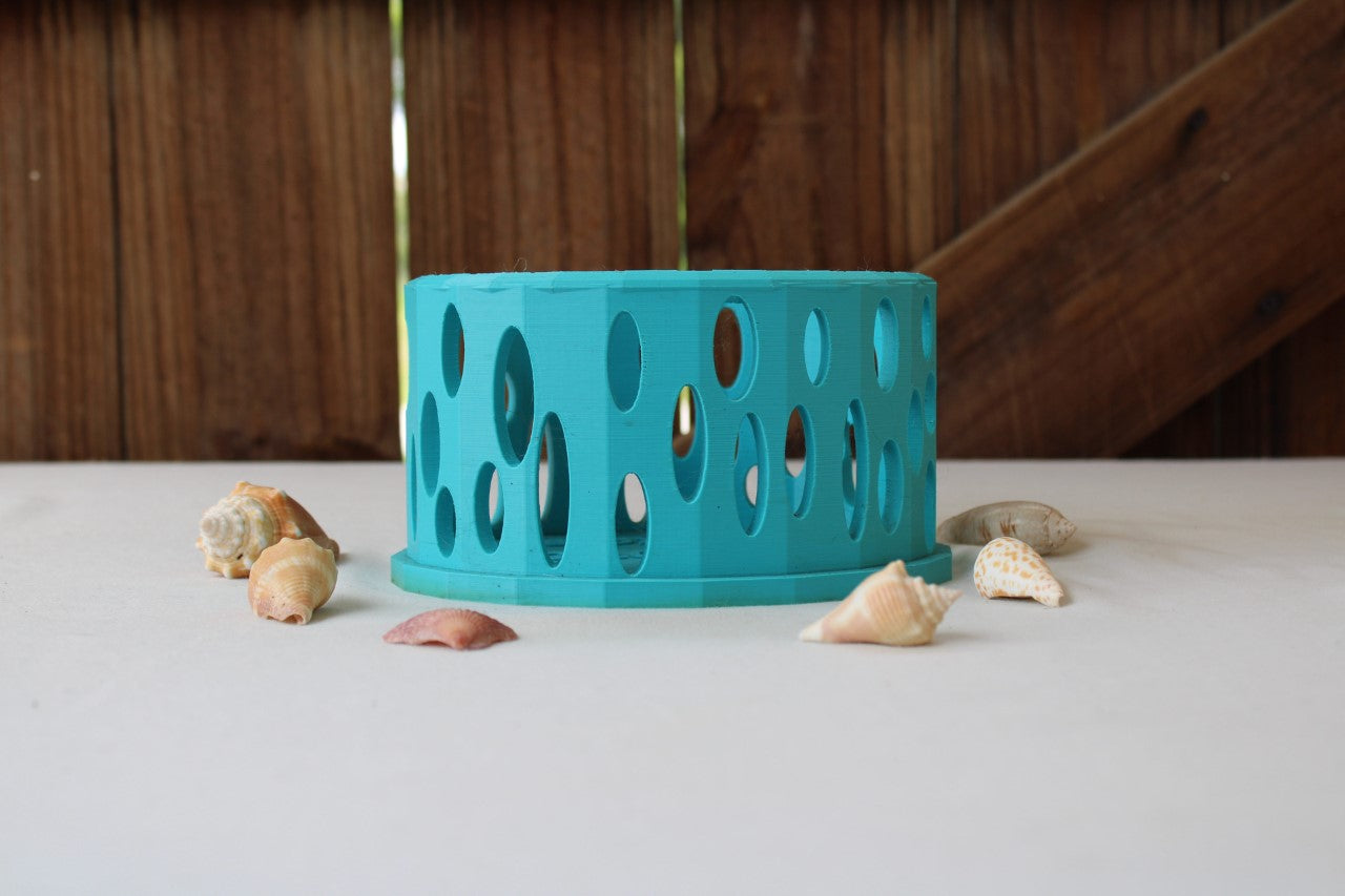 Turquoise Orchid Basket